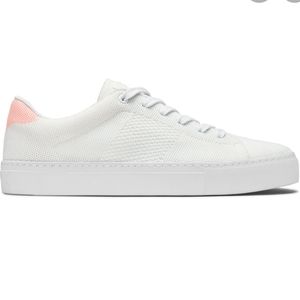 Greats White and Blush Royale Knit Sneakers Size 8